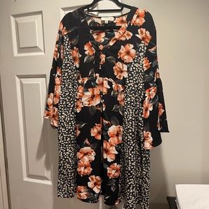 Umgee mixed print floral dress